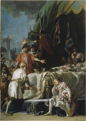 Morto de Bertrand du Guesclin en Châteauneuf-du-Randon